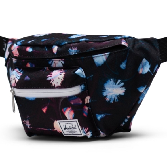 Herschel Supply Company Mini Bag Black and Pink Floral - Picture 1 of 4